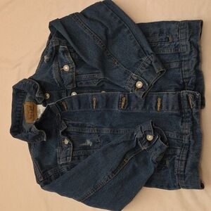 Levi’s Kids Denim Trucker Jacket Distressed Size M 10–12